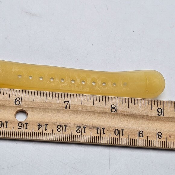 Nine West Womens Digital Watch Yellow Strap Crystal Accents Water Resistant - Picture 8 of 8